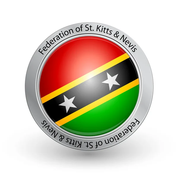 Badge - Flag of St. Kitts & Nevis — Stock Vector © emirmd #6613645