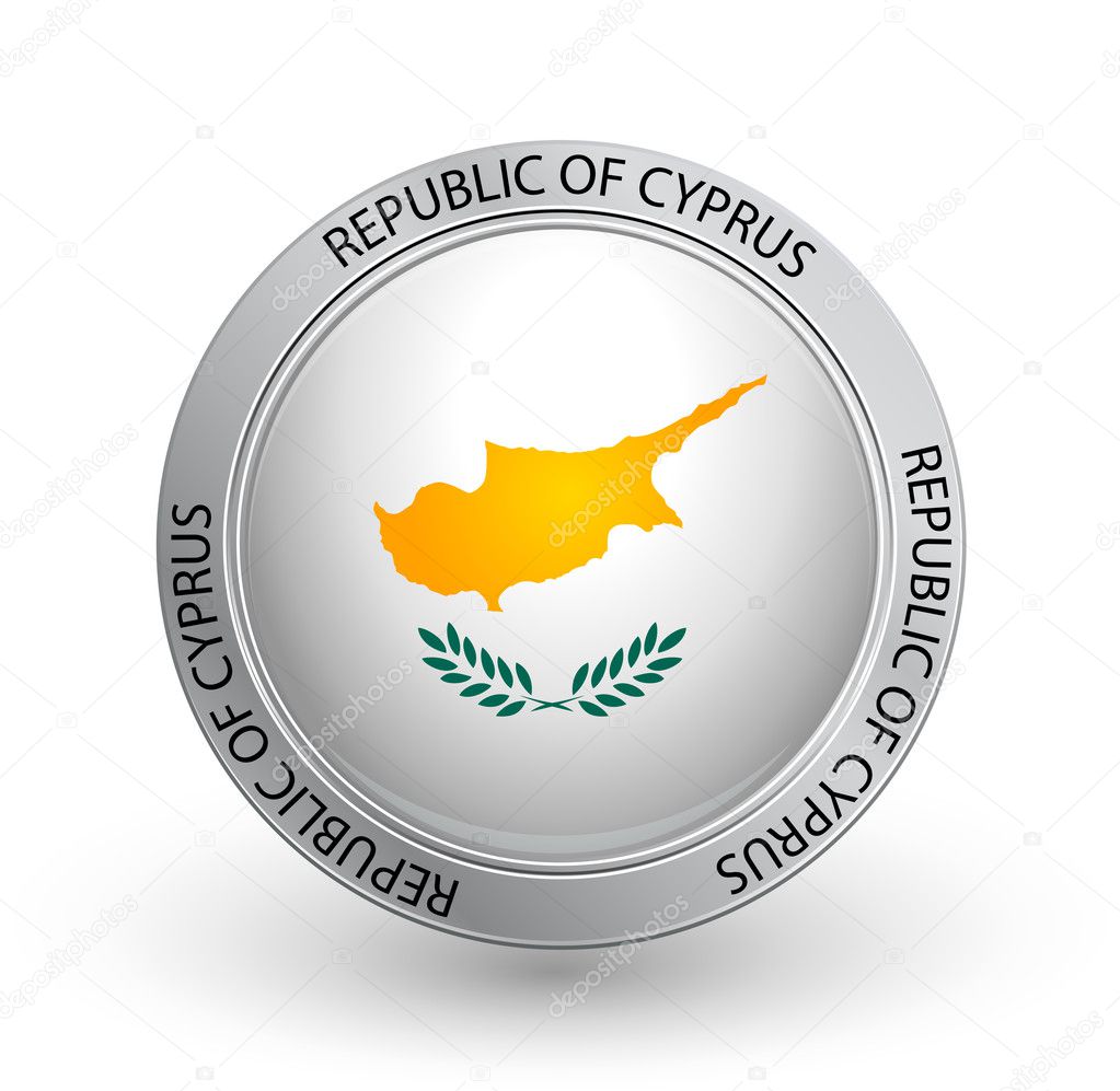 Badge - Flag of Republic of Cyprus — Stock Vector © emirmd #6612247