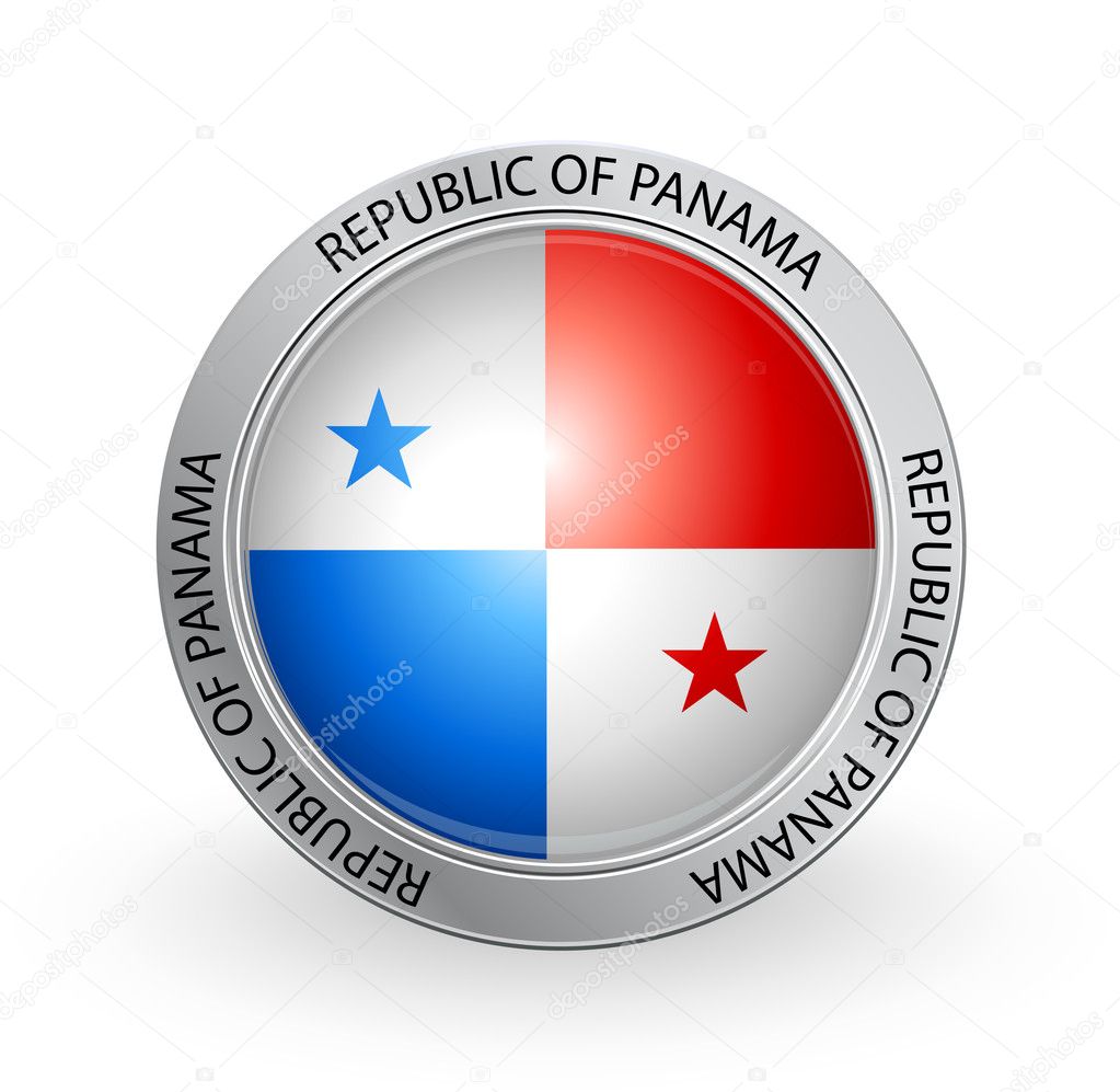 Badge - Flag of Republic of Panama — Stock Vector © emirmd #6612869