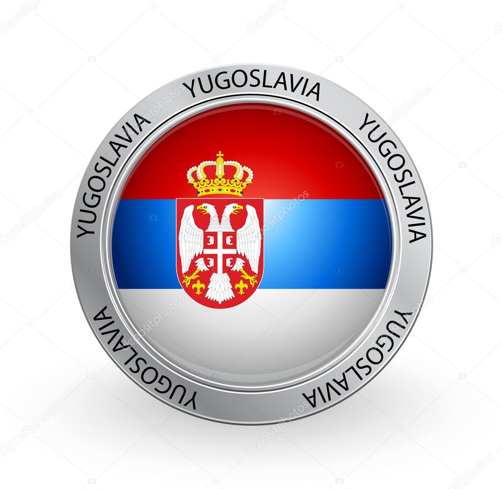 Download Badge - Yugoslavia flag — Stock Vector © emirmd #6614322