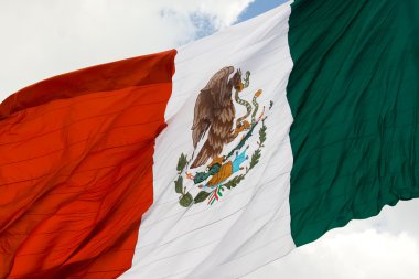 Mexican flag 3 clipart