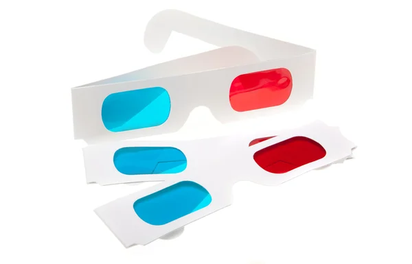 Geïsoleerde 3d bril — Stockfoto