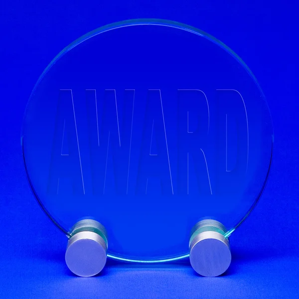 Award in kristal — Stockfoto