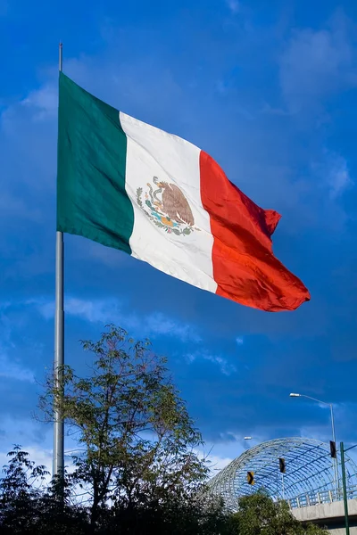 Nagy mexikói zászló 1 — Stock Fotó