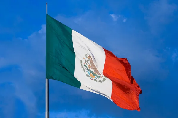 Bandeira mexicana grande — Fotografia de Stock
