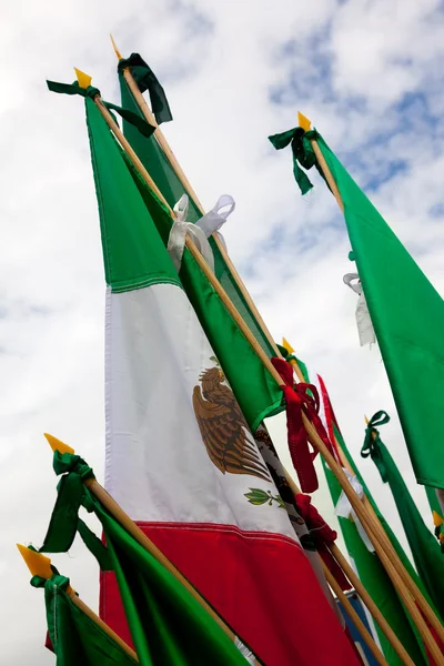 Μεξικού σημαίες — Φωτογραφία Αρχείου
