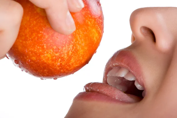 Peach Bite 2 — Stock Photo, Image