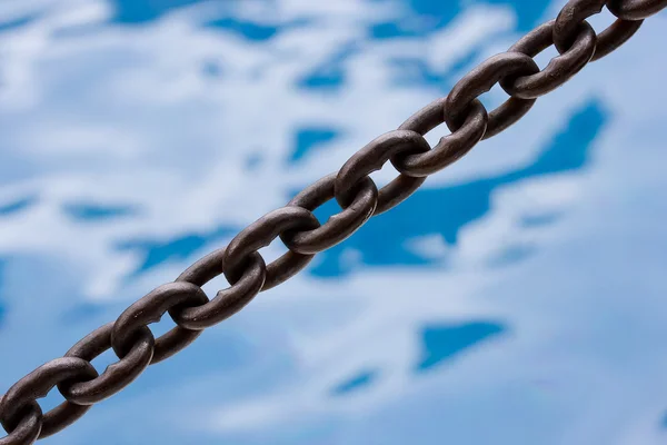 Chain link. Corner to corner. — Stock Photo, Image