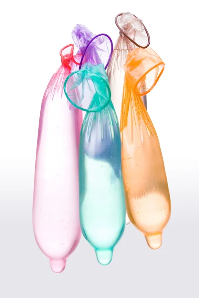 Condoms with water — Stock Photo, Image