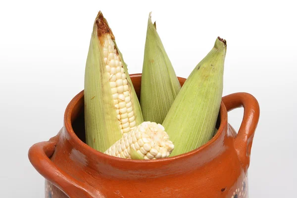 Corns on the cobs in pot 2 — Stock Photo, Image