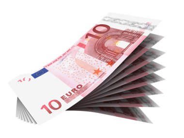 Euro bills clipart