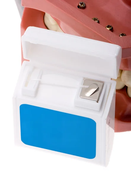 치과 스레드 상자 — 스톡 사진