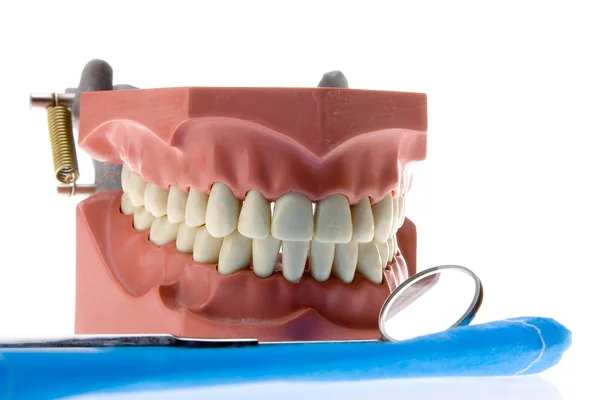 Zubní plísní a zrcadlo 4 — Stock fotografie