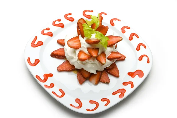 Strawberry dessert — Stock Photo, Image