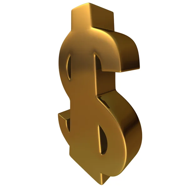 Dollar in Gold 4 — Stock Photo, Image