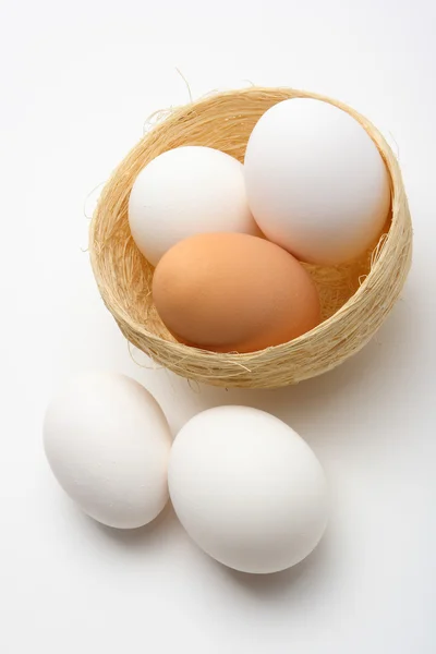 Яйца на гнезде 2 — стоковое фото