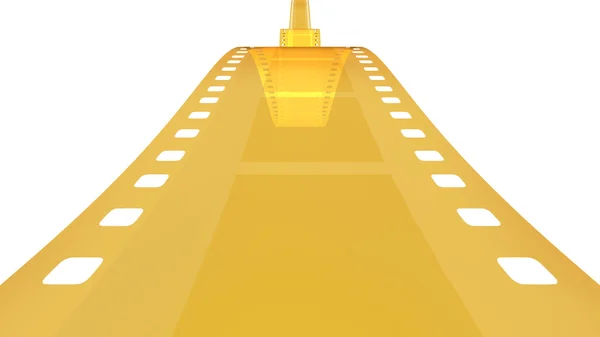 35 milímetros filme de ouro em branco 2 — Fotografia de Stock