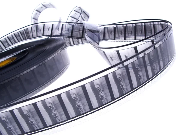 Carretel de filme preto e branco de 35 mm — Fotografia de Stock