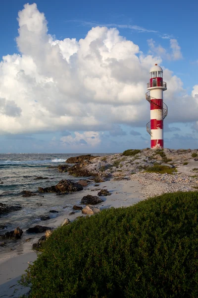 Deniz feneri ve sahil — Stok fotoğraf