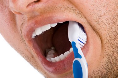 Mounth and toothbrush 2 clipart