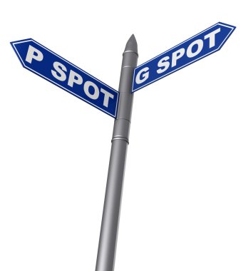 G spot and P spot sign clipart