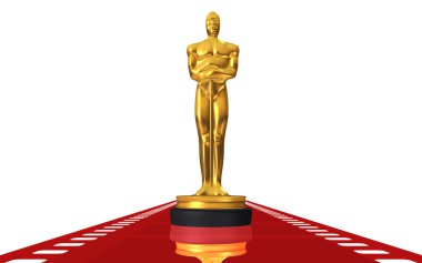 Award on red carpet clipart