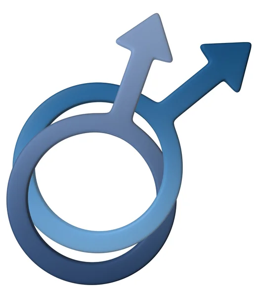 Male gay symbol — Stock Photo, Image