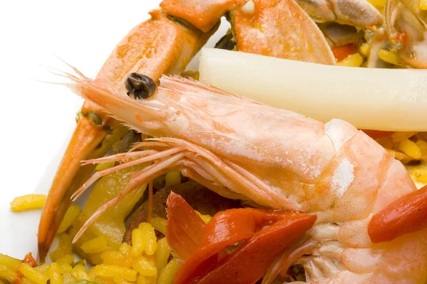 Spanish paella close-up — Stock Photo, Image