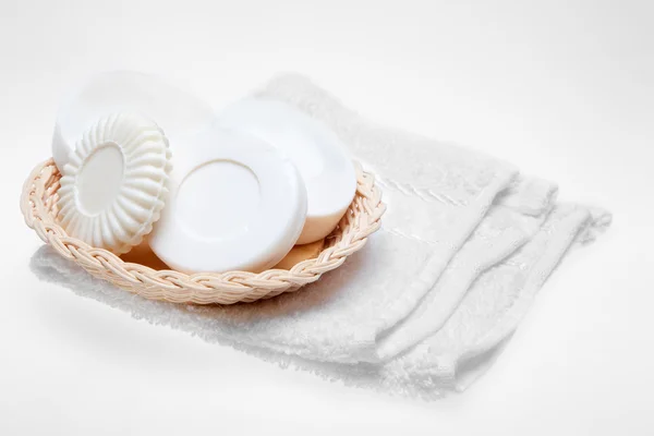 stock image Soaps in basket