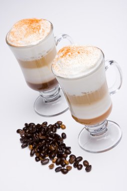 Cappuccino on white clipart