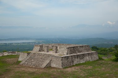 iki glifos plaza de xochicalco görünümünü