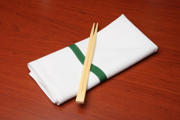 箸とナプキン — ストック写真