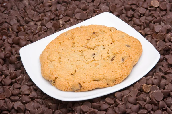 Csokoládé chip cookie-k — Stock Fotó