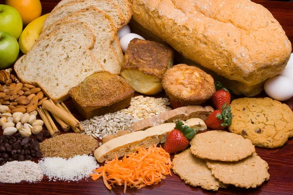 Bread ingredients — Stock Photo, Image