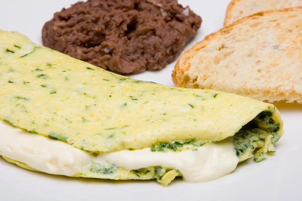 Spinach omelet — Stock Photo, Image