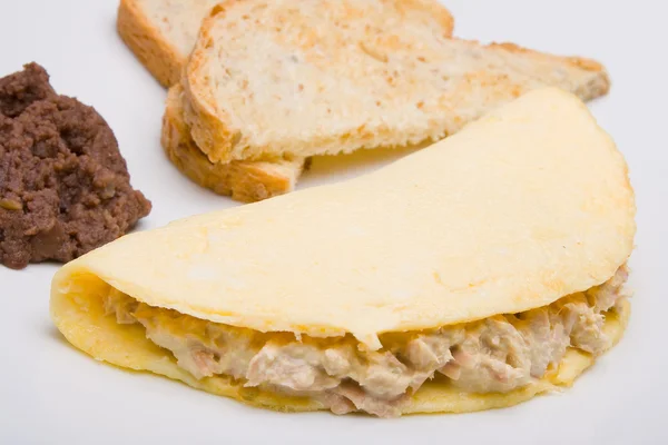 Tuna omelet — Stock Photo, Image