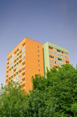 Insulated block of flats clipart