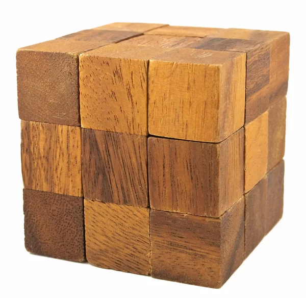 Cubo de madera —  Fotos de Stock