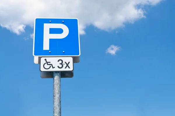 stock image Disabled parking sign