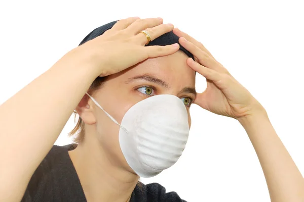 Woman with mask — Stock Photo, Image