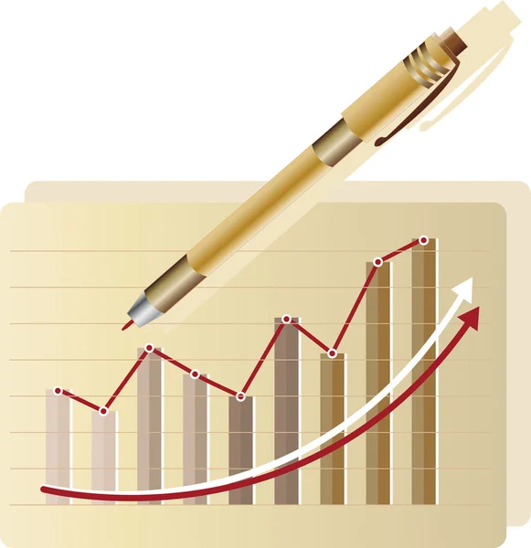 Statistic graph — Stock Vector