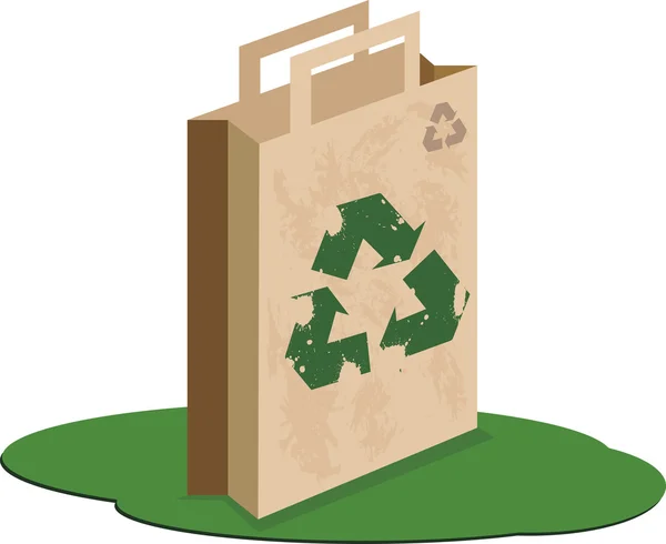Τσάντα ανακύκλωσης. — Διανυσματικό Αρχείο