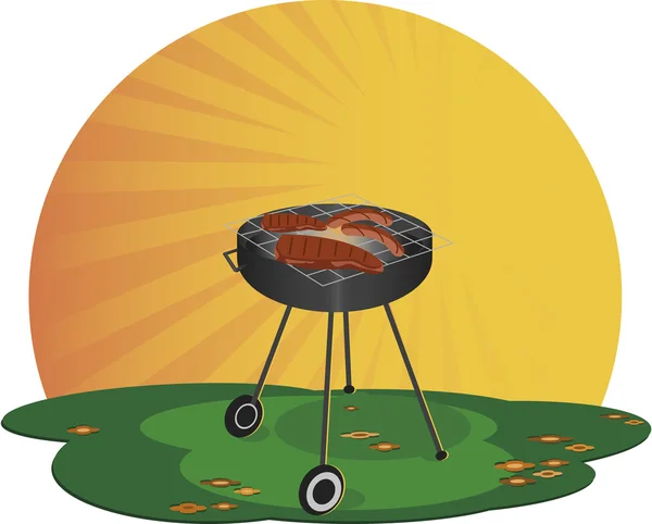 Grill. — Stock Vector