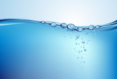 Water background, vector illustration