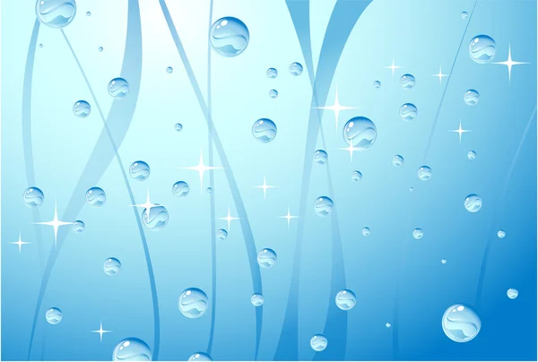 Φωτεινό μπλε νερό δεξαμενή — Διανυσματικό Αρχείο