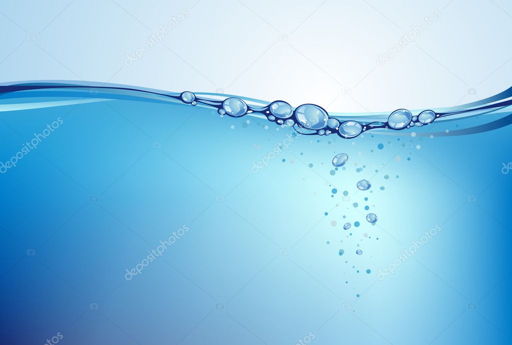 Water background, vector illustration