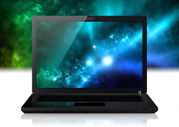 Star sky in computer — Stock Photo, Image