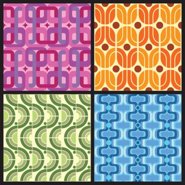 Retro Patterns clipart