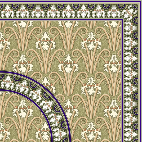 古典花纹和框架 — 图库矢量图片