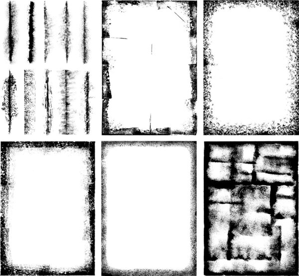 Collection of high detail Grunge Frames and elements